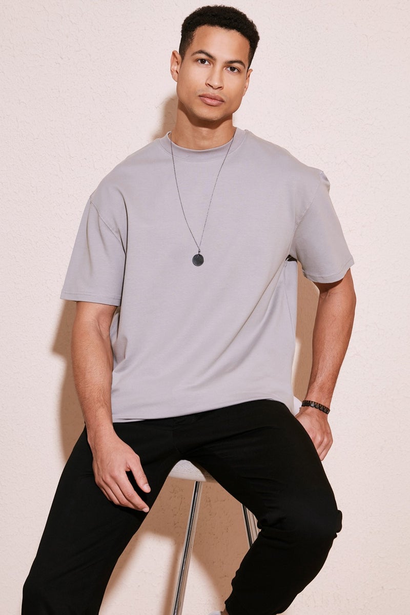 Buratti Cotton Crew Neck Relaxed Fit Basic T Shirt Men's T Shirt 5902610  - Image 1