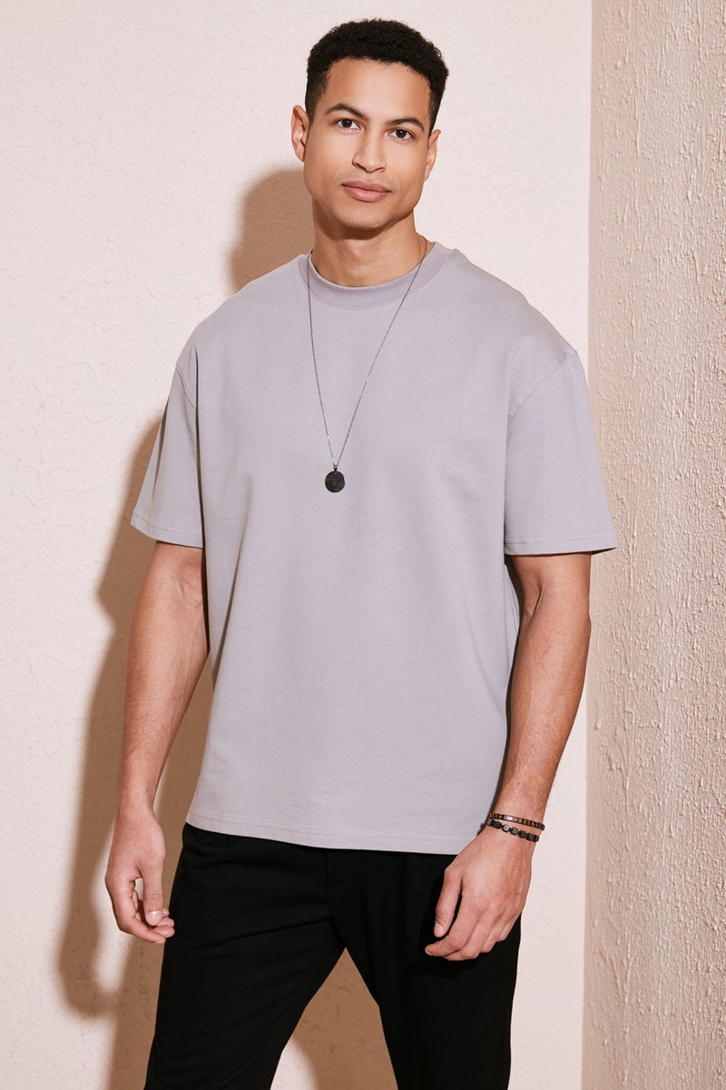 Buratti Cotton Crew Neck Relaxed Fit Basic T Shirt Men's T Shirt 5902610  - Image 2