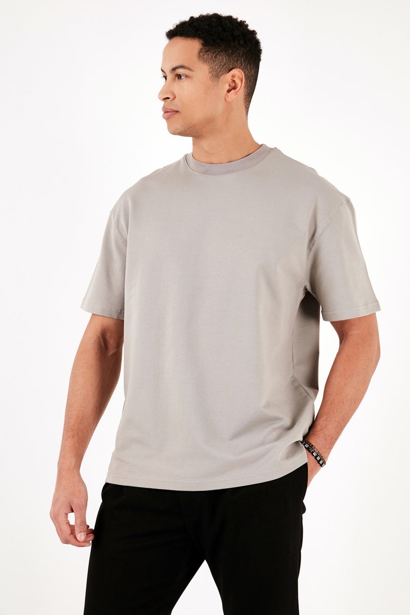 Buratti Cotton Crew Neck Relaxed Fit Basic T Shirt Men's T Shirt 5902610  - Image 3