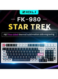 ZIDLI ZIDLI FK980 Custom Mechanical Keyboard with DIY Display Screen RGB Gasket Structure KTT Hyacinth Switches Wireless Triple Connectivity 98-Key Compact Layout PBT Keycaps 5 Color Variants  - Image 3