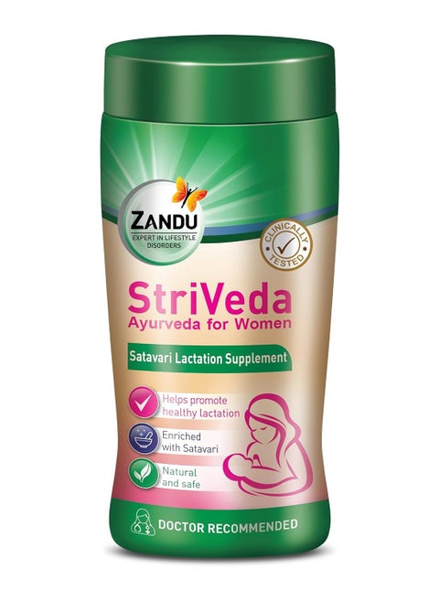 Striveda Shatavari Lactation Supplement Powder Baby For Increasing Breast Milk Supply 210g Doctor Recommended Natural And Safe