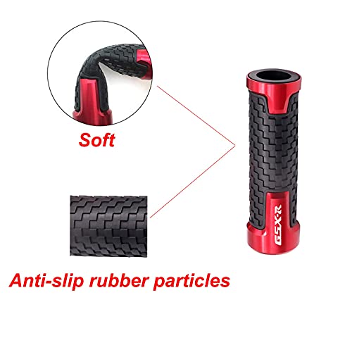 PPXIONG GSXR Motorcycle Handlebar Hand Grips: for Suzuki GSXR 125 | 250 | 300 | 600 | 750 | 1000 7/8" 22mm Red - Image 2