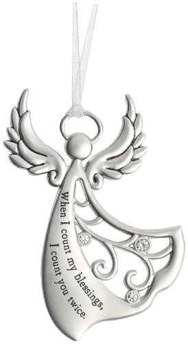 Ganz Angels By Your Side Ornament - When I count my blessings, I count you twice - Image 2