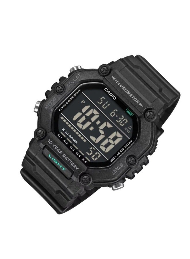 كاسيو ساعة كاسيو AE-1600HX-1BVDF الرياضية الرقمية للرجال باللون الأسود - Image 3