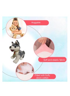 Lukadah LUKADAH Premium Quality Chihuahua Stuffed Animal Plush Toy-Ultra Soft Huggable Dog Plushie Toy-Realistic Soft Puppy Toy-Best Gift for KIDS (Silvery)  - Image 4