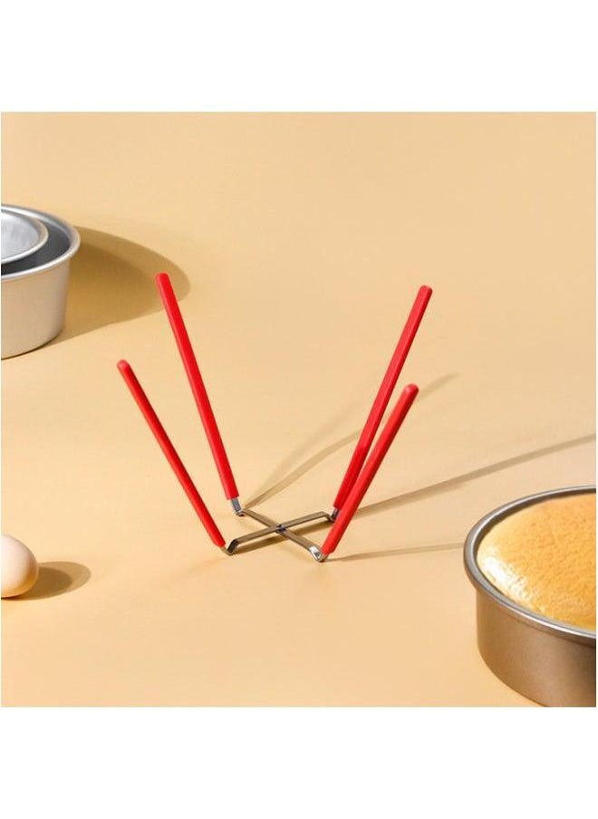Qifeng Cake Embryo Cooling Rack 6 Inch Upside Down Put Cold Net Bracket Baking 8 Mold Support Four Claw Wholesale-Specifications:1 Red Four-claw