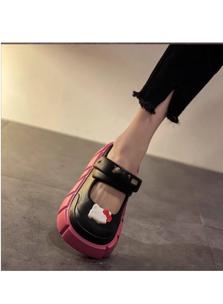 Cute Cartoon Fashionable Versatile Baotou Slippers  - Image 2