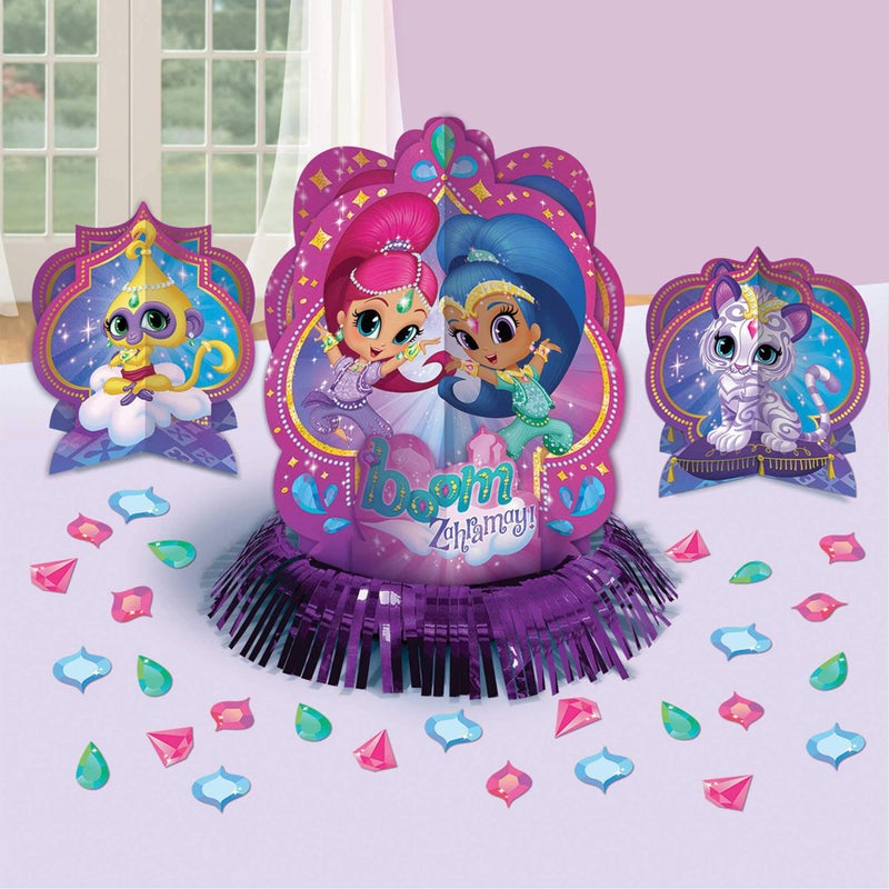 Amscan 281653 Shimmer and Shine Birthday Table Decorating Kit 23 Ct - Image 3