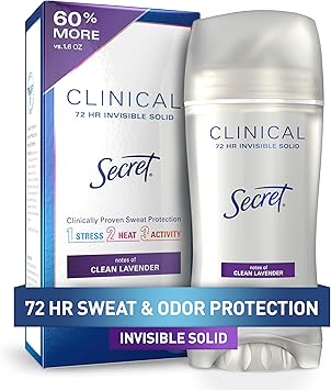 Secret مزيل العرق النسائي سري كلينيكال سترينغث غير مرئي برائحة لافندر أوه لا لا 26 أونصة - Image 1