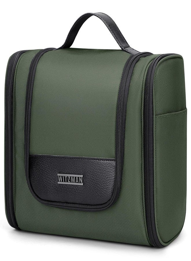 WITZMAN Toiletry Bag for Men Women Large Hanging Multi-organization Bathroom Bag Water-resistant Dopp Kit Shaving Bag Men(B690 Army Green) - Image 2