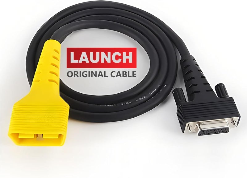 LAUNCH Original OBD2 Main Cable for X431 CRP123i, CRP123e, CRP123x, CRP129i, CRP129e, CRP129x - Yellow - Image 1