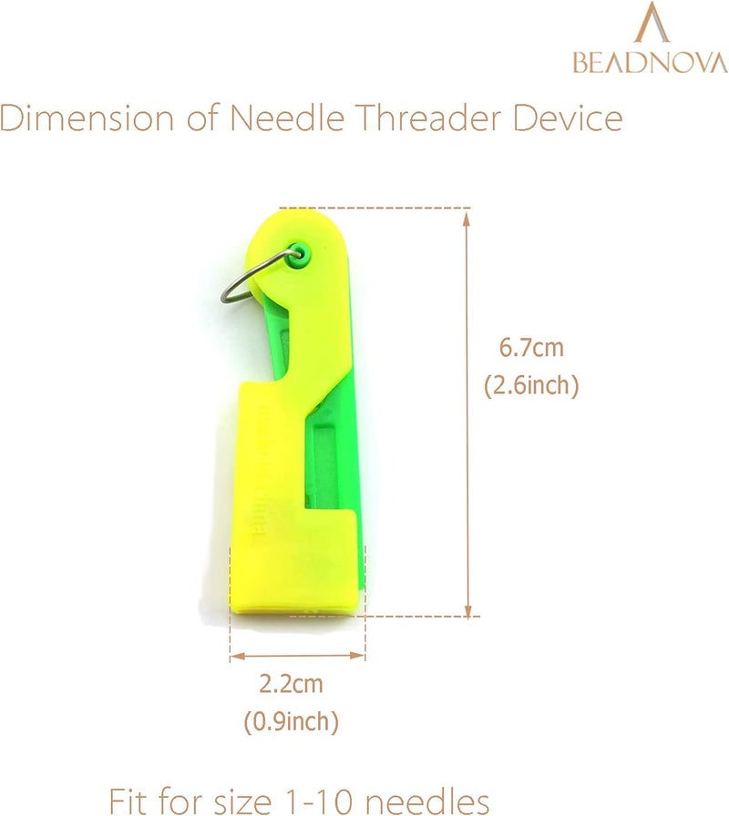 BEADNOVA Automatic Needle Threader 5 Pcs Sewing Needle Threaders Automatic Threading Device for Sewing Embroidery Cross Stitch Craft Stitching Knitting Quilting - Image 2