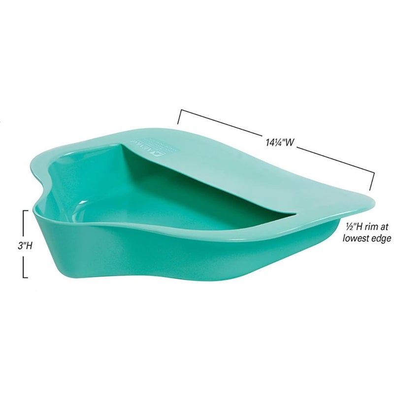 AliMed BARIATRIC Bedpan, Green, 1200LB Weight Capacity, 711255 (Case of 1) - Image 4