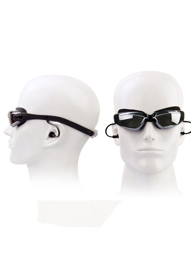 Generic Swimming Cap and Swimming Glasses Goggles with Earplugs - Image 2