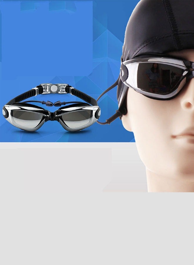 Generic Swimming Cap and Swimming Glasses Goggles with Earplugs - Image 4