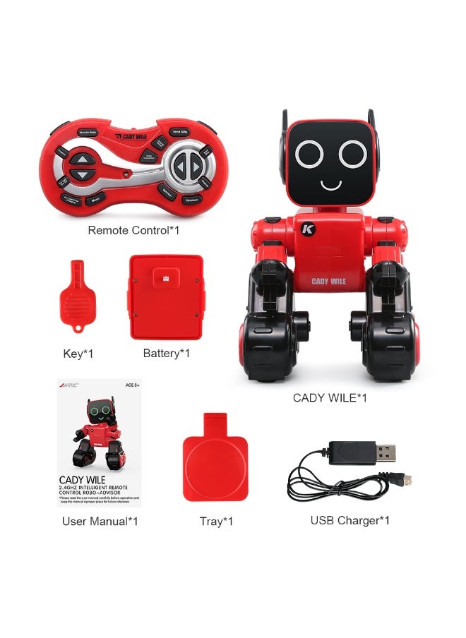 Interactive Voice Robot for Kids – Cady Wile Smart Robot with Programmable Singing and Talking Features, Voice Commands, and Learning Play – RC Robot for Kids Educational Toy
