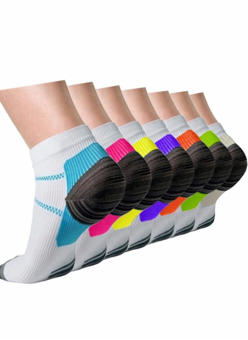 Excefore Compression Socks, Plantar Fasciitis for Women & Men, Circulation Arch Ankle Support, 15-20 mmHg Best Running Cycling, Nurses, Hiking  - Image 1
