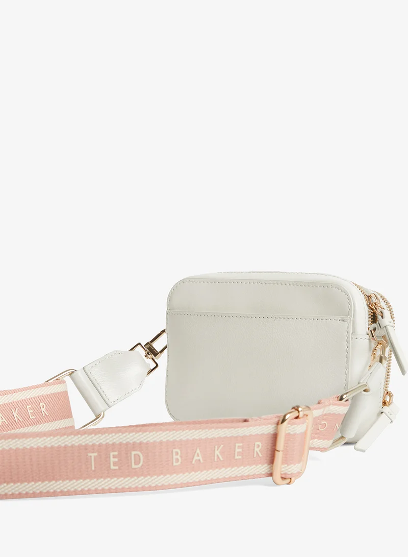 Ted Baker IVORY Linzie Webbing Leather Small Crossbody for Women | Best Price UAE