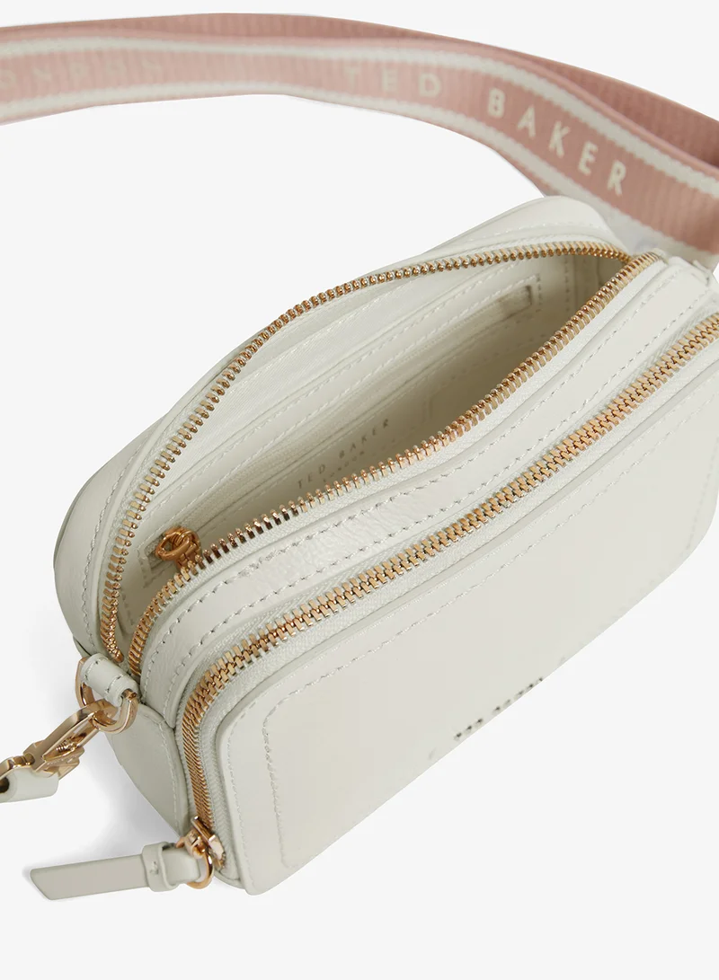 Ted Baker IVORY Linzie Webbing Leather Small Crossbody for Women | Best Price UAE