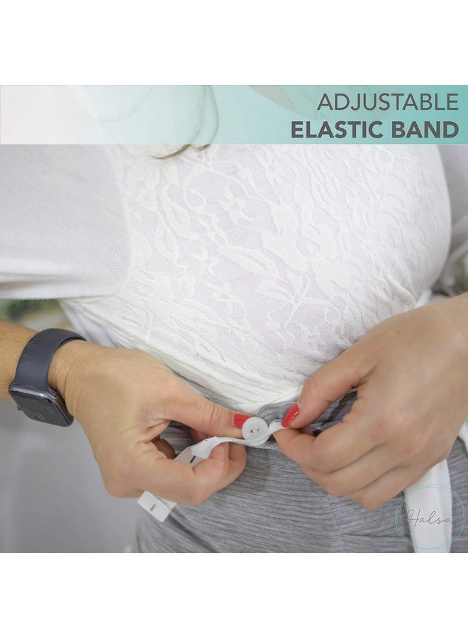 Halsa EMF Protection by Halsa, Belly Band, Silver Fiber Fabric. Radiation Protection from 5G, 4G, WiFi, Cellular, Bluetooth and More. Adjustable. - Image 3