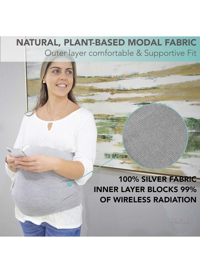 Halsa EMF Protection by Halsa, Belly Band, Silver Fiber Fabric. Radiation Protection from 5G, 4G, WiFi, Cellular, Bluetooth and More. Adjustable. - Image 2