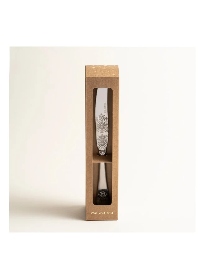 Dume Steel Dinner Knife 2x23x0.3 cm Matte Silver.