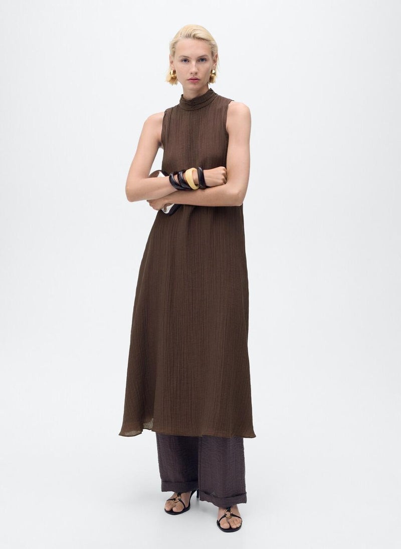 MANGO Halter-neck lyocell dress  - Image 1