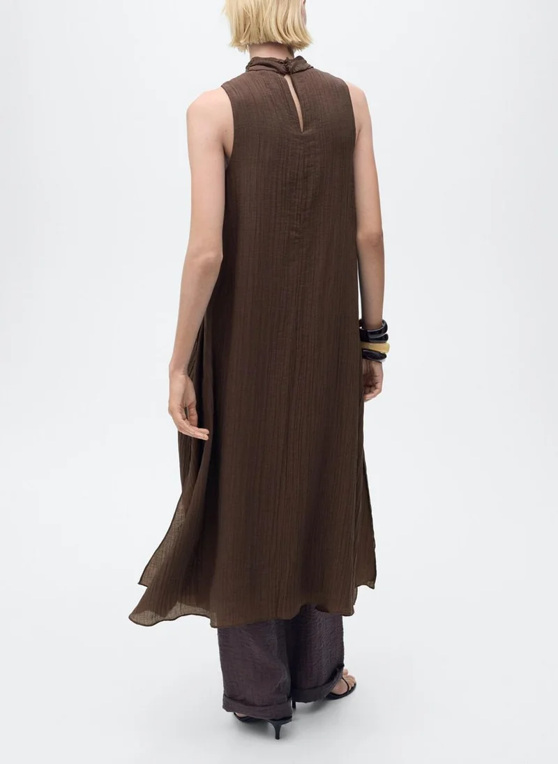 مانجو Halter-neck lyocell dress