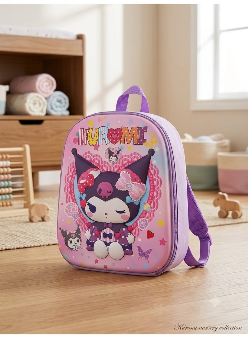 kuromi kids backpack kuromi,3D raised relief,33x28x9 cm,for nursery and preschool - Image 1