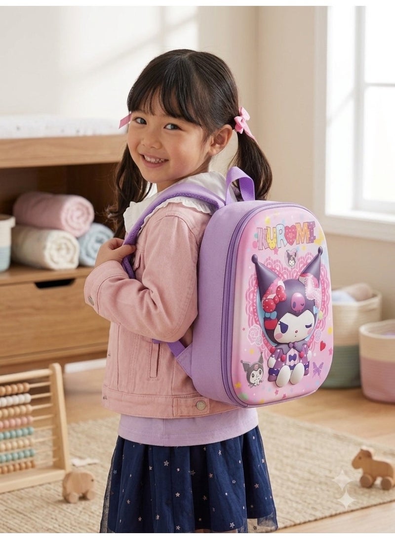 kuromi kids backpack kuromi,3D raised relief,33x28x9 cm,for nursery and preschool - Image 2