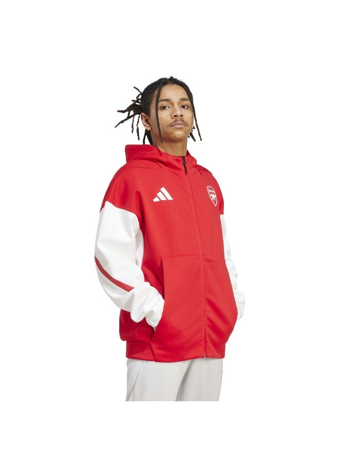 Adidas Afc Anth Jkt Red Football Track Tops For Men XS - Image 4