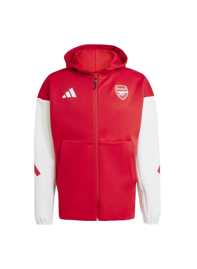 Adidas Afc Anth Jkt Red Football Track Tops For Men XS - Image 1