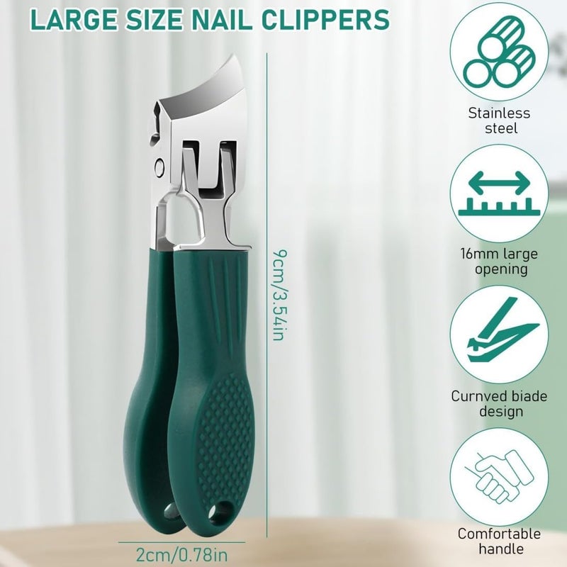 KASTWAVE Nail Clippers, Professional Nail Clipper Set, Durable Stainless Steel, Anti-Splash, Eagle Hook Tip Lightweight, Portable And Convenient, Travel Special, Beauty Tools For Travel, Men, Women,The Elderly - Image 5