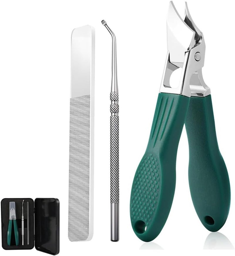 KASTWAVE Nail Clippers, Professional Nail Clipper Set, Durable Stainless Steel, Anti-Splash, Eagle Hook Tip Lightweight, Portable And Convenient, Travel Special, Beauty Tools For Travel, Men, Women,The Elderly - Image 1