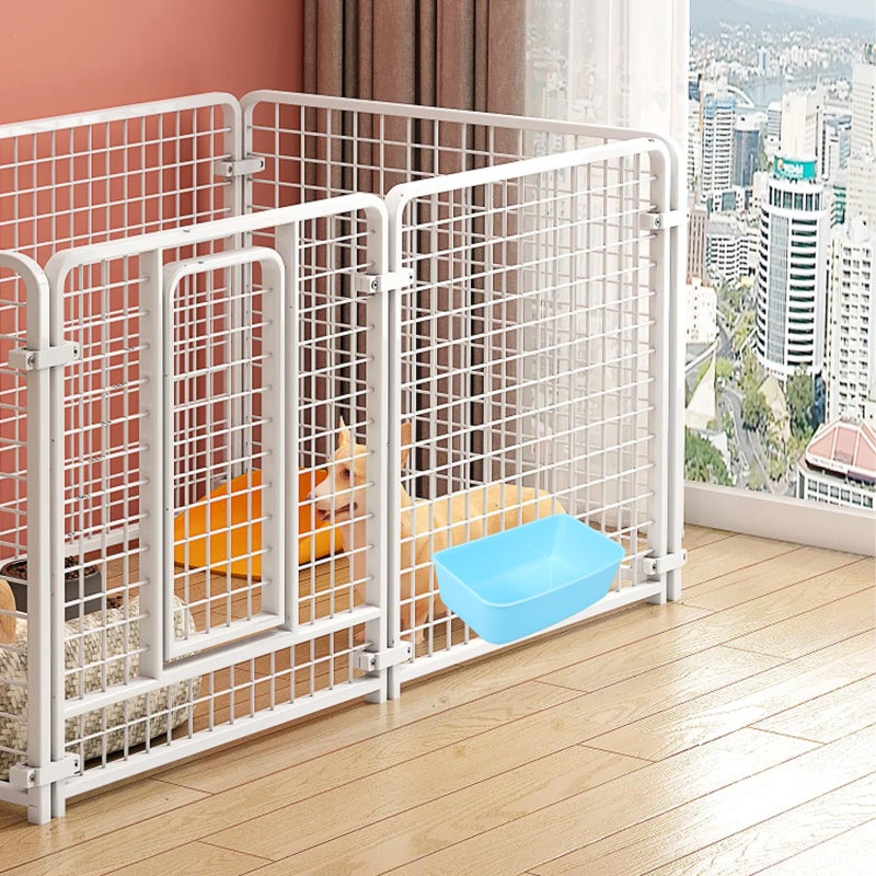 10 Pcs Sky Blue Anti Overturn Hanging Pet Bowls Medium Size For Puppy Cage Feeding - Image 5