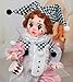 Cloveray Harlequin Clown Reborn Toddler Girl Dolls 18 Inch Baby Doll with Curly Hair Checkered Hat Pink Silver Costume and Mini Drum Baby Dolls for 5 Year Old Girls Parents Collectors - Image 4