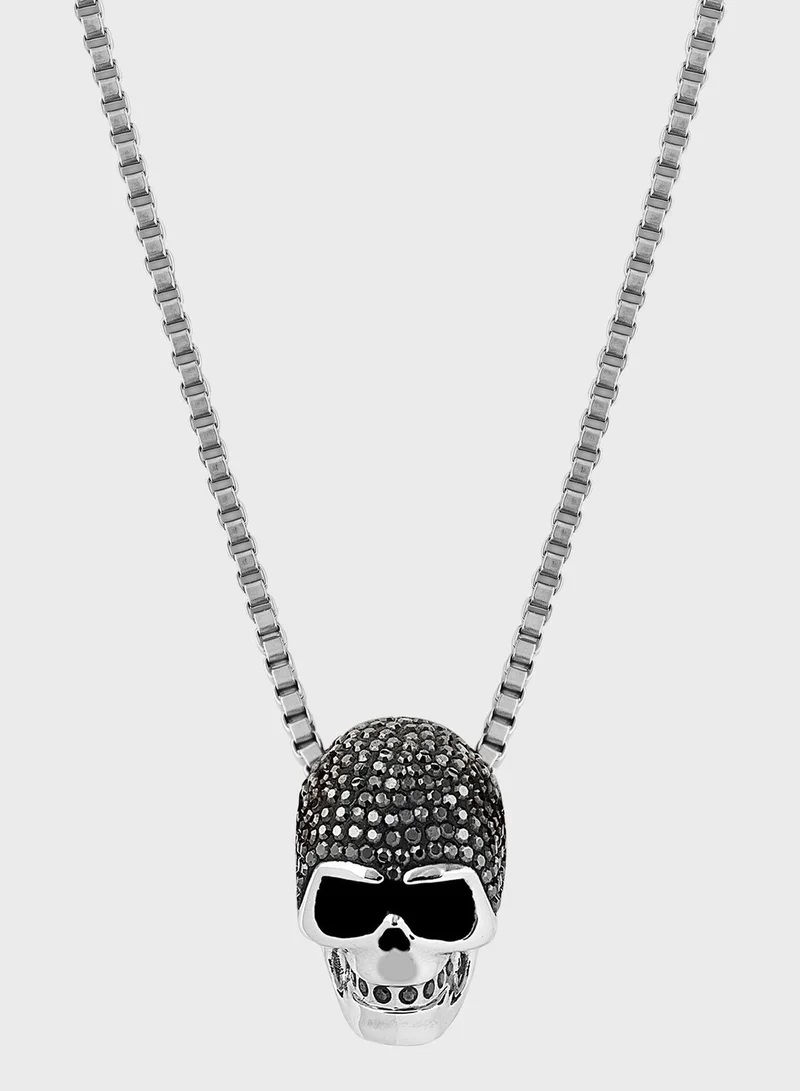 SWAROVSKI Taddeo Skull Pendant Necklace