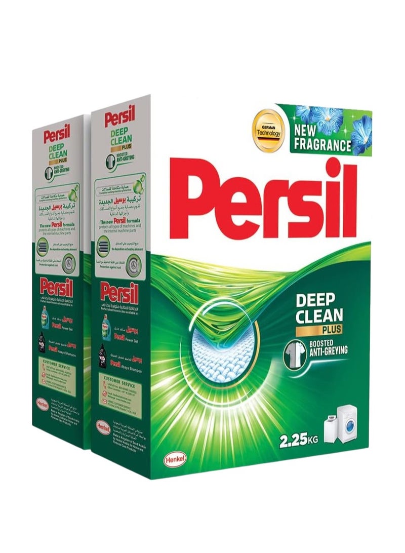 Persil Powder Laundry Detergent With Deep Clean Plus Technology For Perfect Cleanliness And Long Lasting Freshness 2 x 2.25kg - Image 1