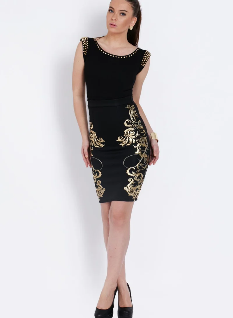 Ginger Basic Midi Skirt