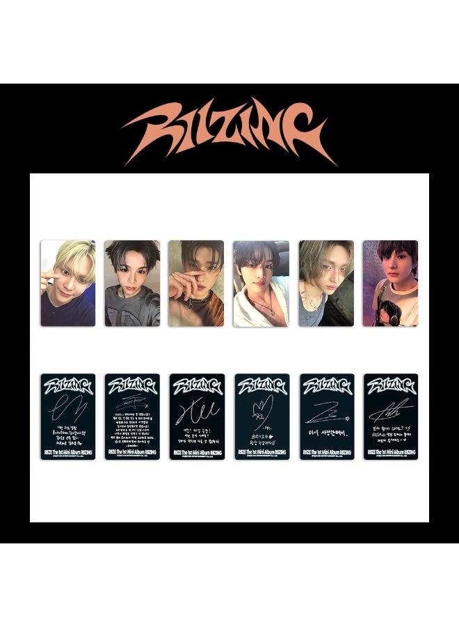 NIBEMINENT 6 Pcs Kpop RIIZE BRIIZE RIIZING Lomo Cards Card For Fans Collection Gifts - Image 1