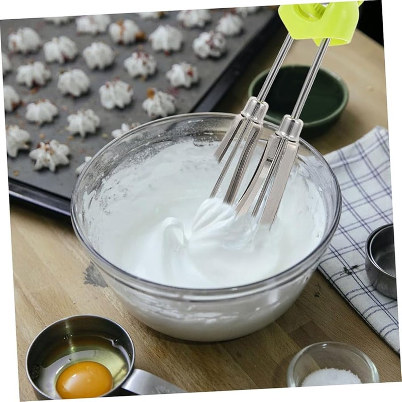 Stainless Steel Hand Crank Manual Mixer Efficient Egg Beater For Baking Dough Kitchen Tool - Image 4