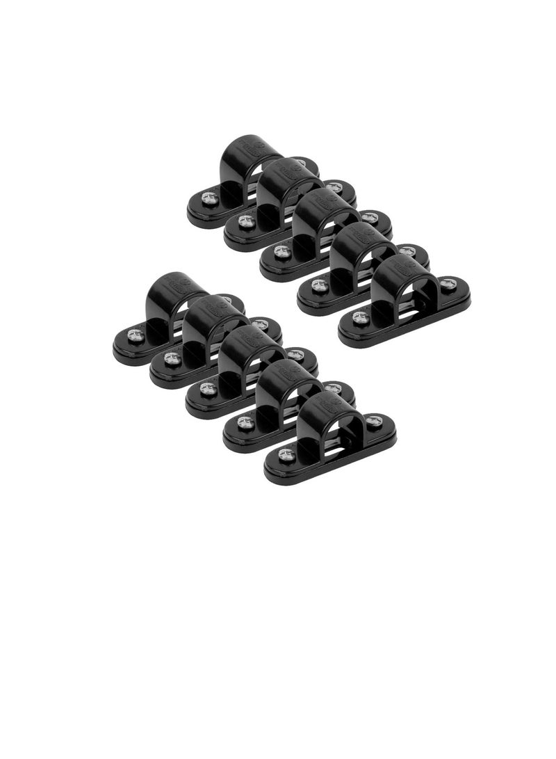PVC Electrical Conduit Pipe & Fittings for Indoor and Outdoor Electrical Wiring and Cabling (Pack of 10) (20mm, Saddle)  - Image 1