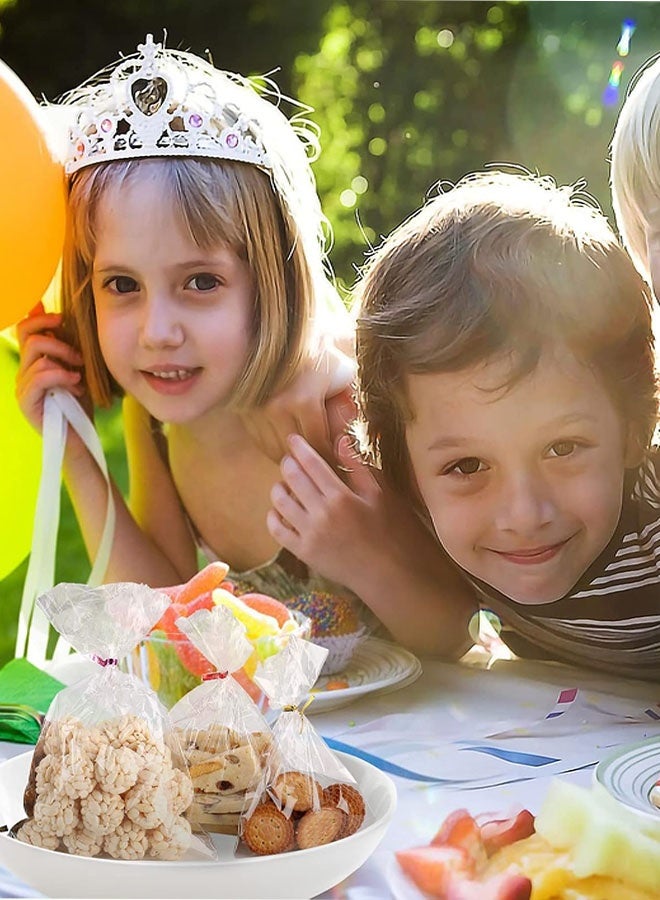 Clear Cellophane Bags, 100 Pcs Gift Bag Clear Flat Treat Bags with 100 Twist Ties for Gift Wrapping, Packaging Candies, Dessert, Bakery, Cookies, Chocolate, Party Favors, 5x9 Inches - Image 5