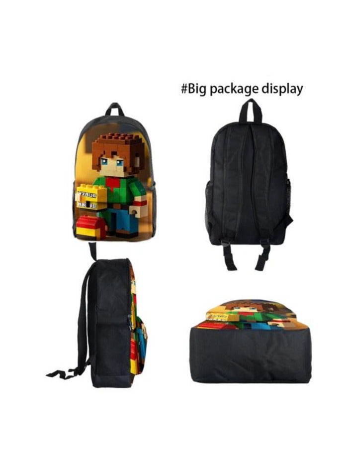 Universal cartoon new three-piece schoolbag - 1103 - Image 4