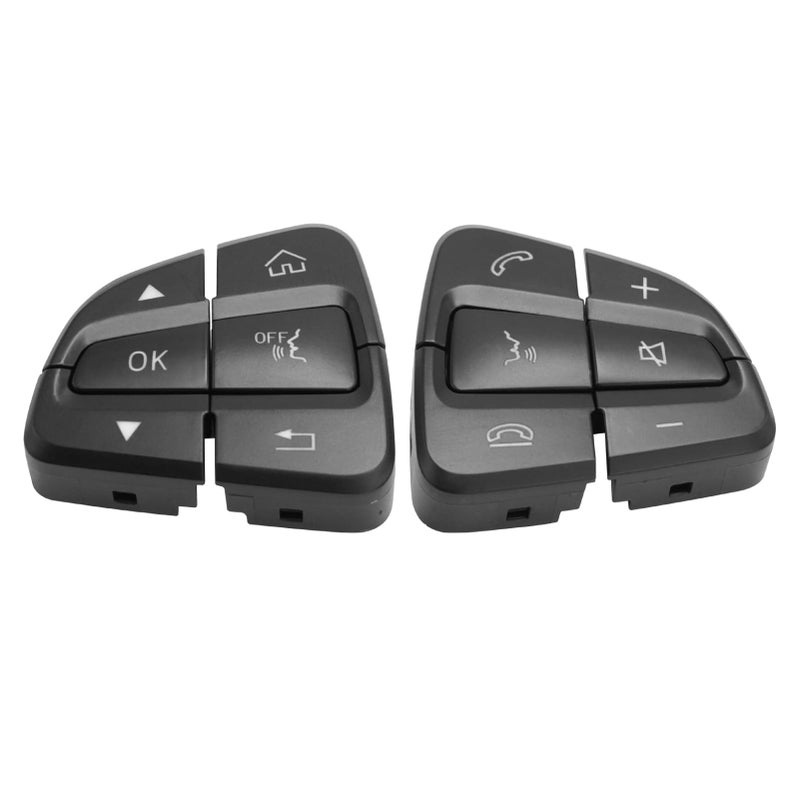 Jaronx Compatible with Mercedes Benz Steering Wheel Buttons Replacement C Class W205 20162018GLC X253 20162019 Steering Wheel Control Button Cover for Mercedes Benz Black