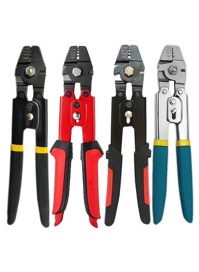 1PC Black And Yellow Multi Function Wire Crimping Pliers Manual Tool - Image 2