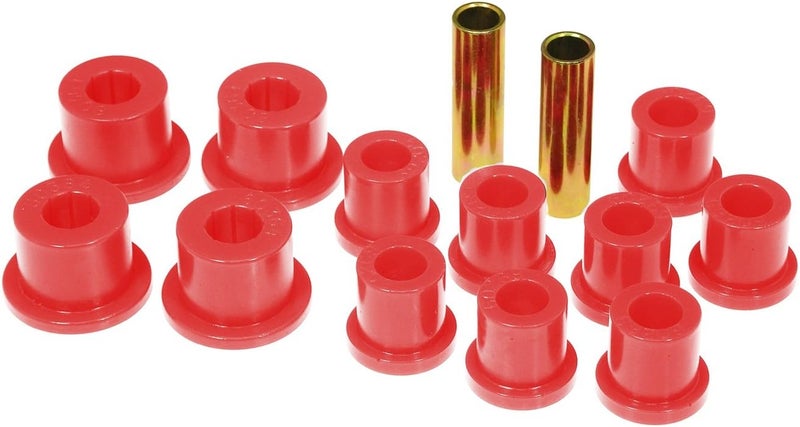 Prothane 18-1002 Red Rear Spring Eye and Shackle Bushing Kit - Image 1