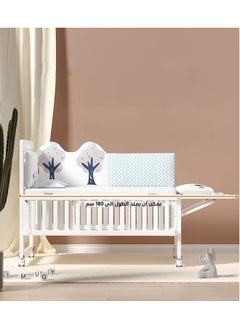 FUN MOMENT Wooden Baby Cot With Wardrobe 120×60cm  - Image 5