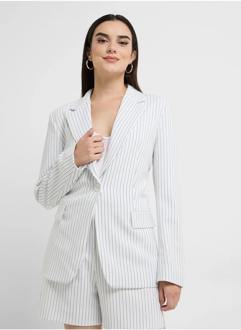 فرنش كونكشن Whisper Pinstripe Blazer