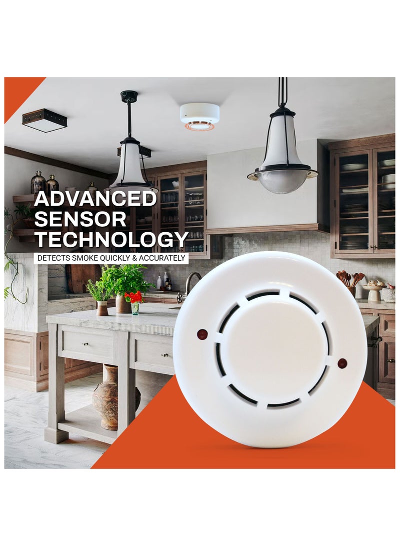 NOVEX Novex Smoke Detector with Dual LED Indicators, Ceiling Mount, White  - Image 5